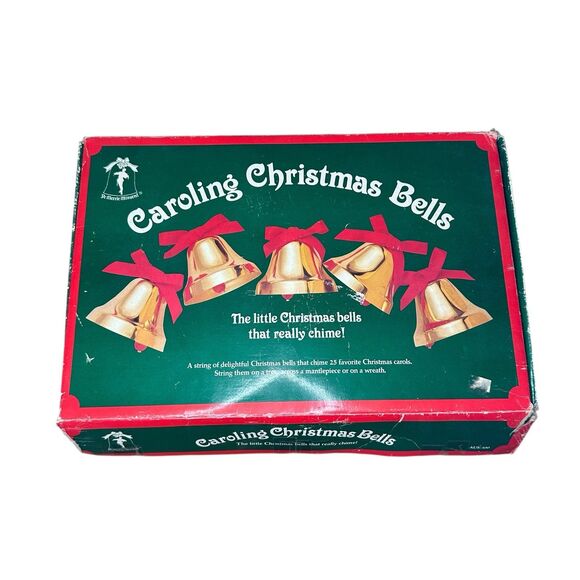 Vintage YE Merrie Minstrel Caroling Christmas Bells Plays 47 Carols - Picture 1 of 2
